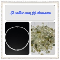 collier 99 diamants